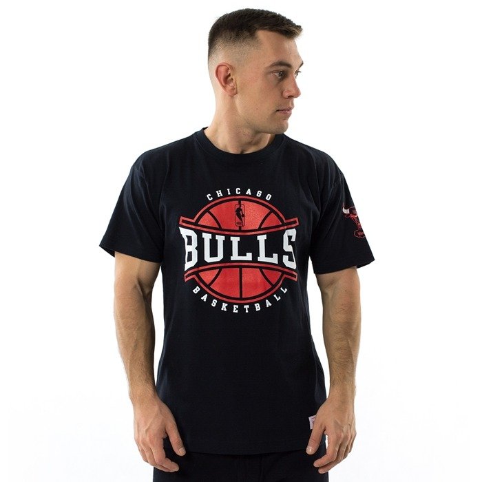 Koszulka męska Mitchell and Ness t-shirt Ball In Play Chicago Bulls black