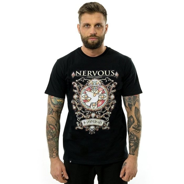Koszulka męska Nervous t-shirt Jewel black