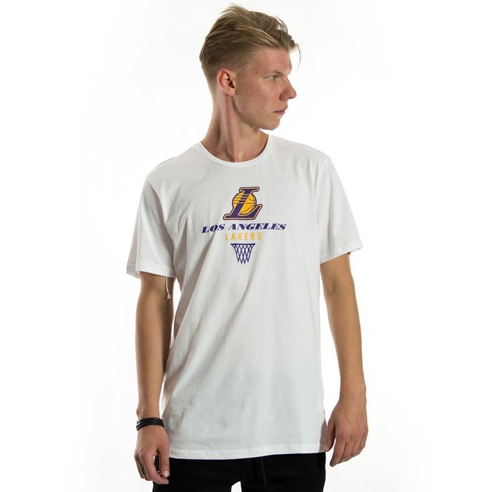 Koszulka męska New Era t-shirt NBA Basket Graphic Los Angeles Lakers white