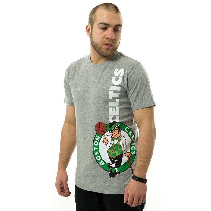Koszulka męska New Era t-shirt NBA Team Team Vertical Boston Celtics grey