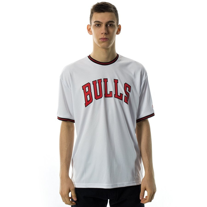 Koszulka męska New Era t-shirt SS NBA Wordmark Chicago Bulls white