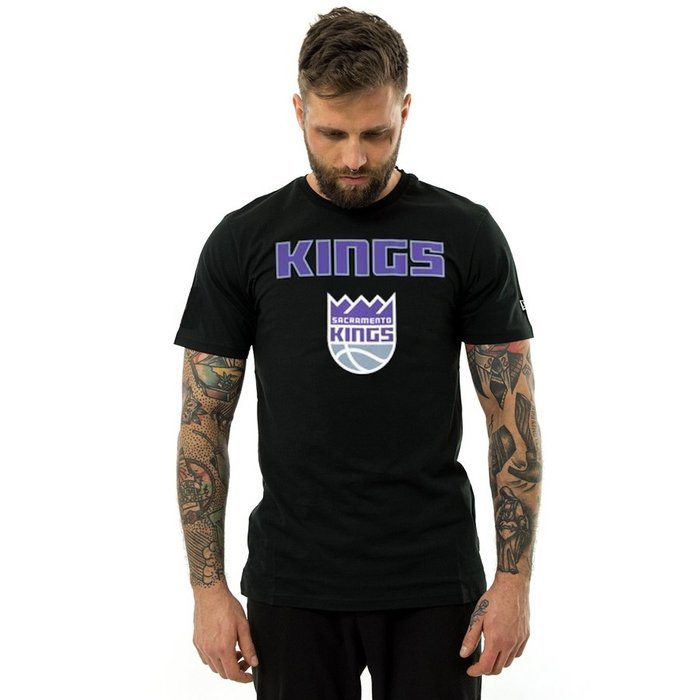 Koszulka męska New Era t-shirt Team Logo Sacramento Kings black