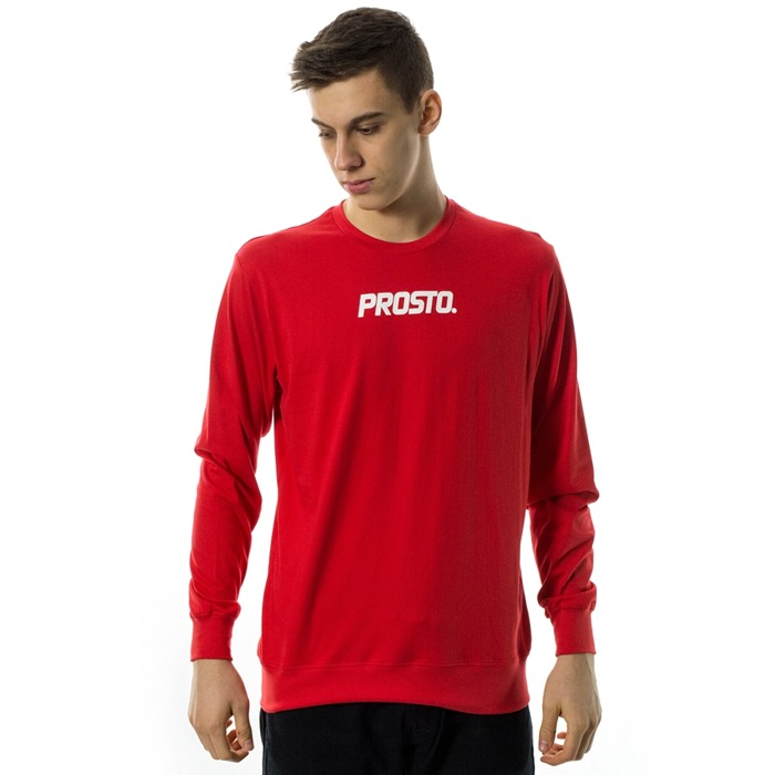 Koszulka męska Prosto Klasyk longsleeve Classic V red