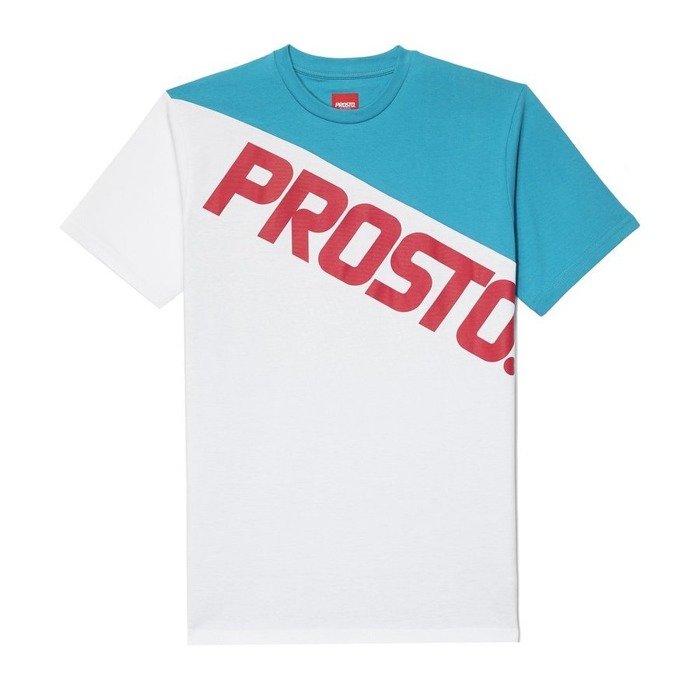 Koszulka męska Prosto Klasyk t-shirt Ciah white / blue