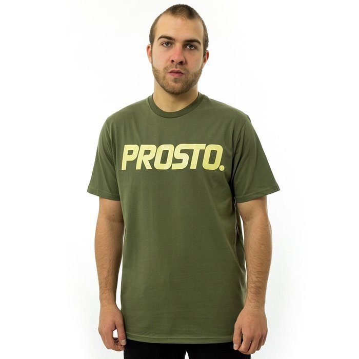 Koszulka męska Prosto Klasyk t-shirt Classic FW19 olive / yellow