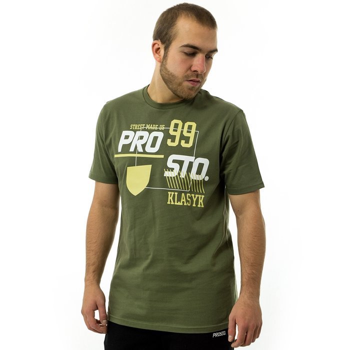 Koszulka męska Prosto Klasyk t-shirt Kat olive