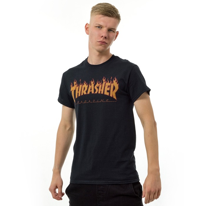 Koszulka męska Thrasher t-shirt Haltone black N