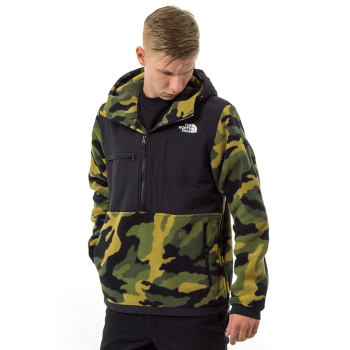 Kurtka męska The North Face jacket Denali Fleece Anorak 2 black / camo (T93XAVFQ9)