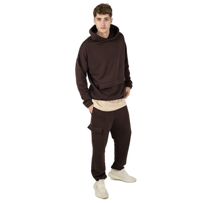 Minimal Clothes spodnie dresowe męskie Jogger Cargo chocolate