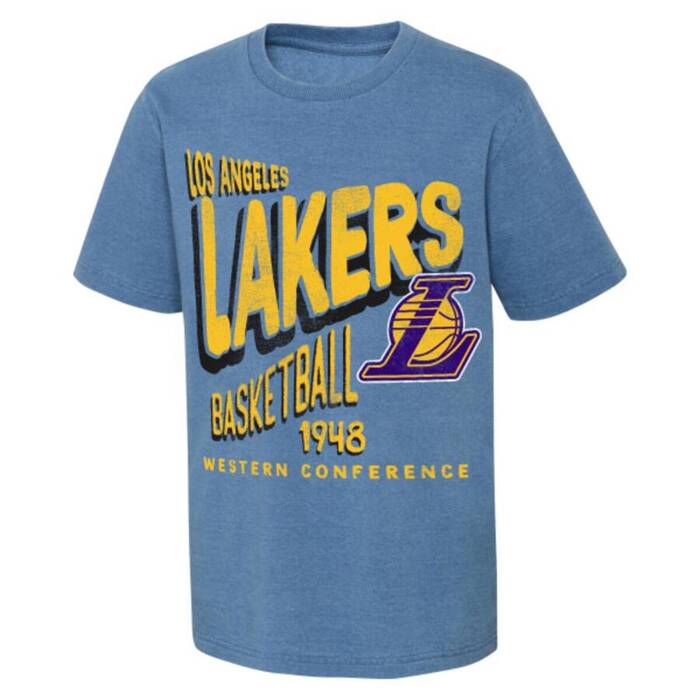 NBA Licensed koszulka koszykarska Retrograde Los Angeles Lakers light blue