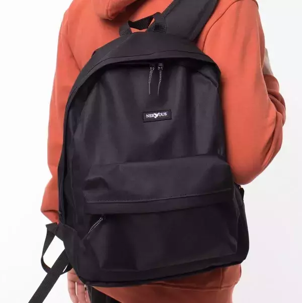 Nervous Plecak backpack School black