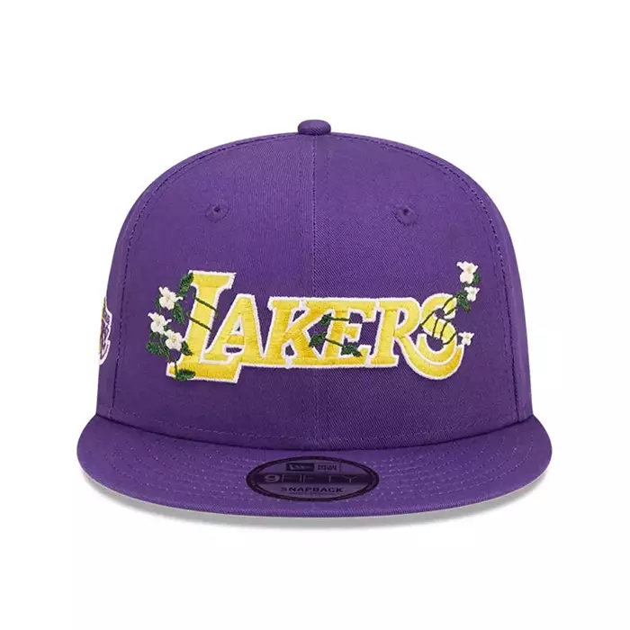 New Era czapka z daszkiem 9FIFTY snapback NBA Flower Wordmark Los Angeles Lakers purple