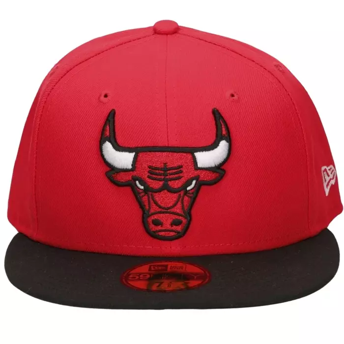 New Era czapka z daszkiem fitted cap 59FIFTY NBA Basic Chicago Bulls red / black
