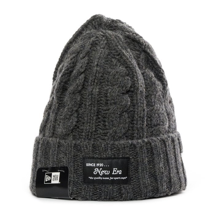 New Era czapka zimowa Ribbed Cuff Knit grey heather 