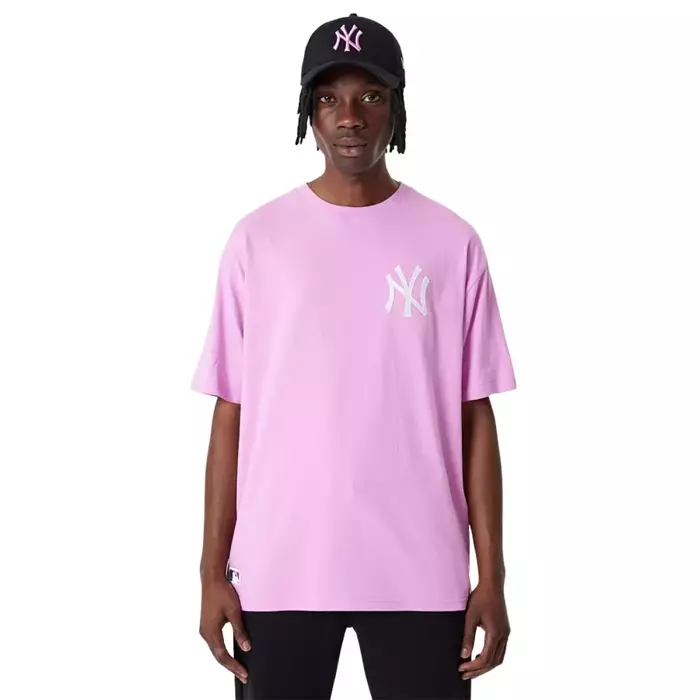 New Era koszulka męska League Essential MLB New York Yankees pink