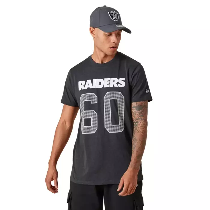 New Era koszulka męska NFL Detail Las Vegas Raiders dark grey