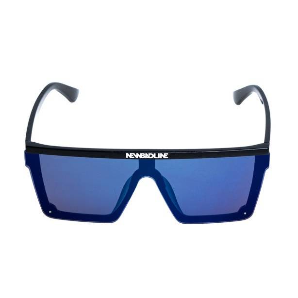 NewBadLine okulary przeciwsłoneczne Flexi Polarized black / flash blue - mirror