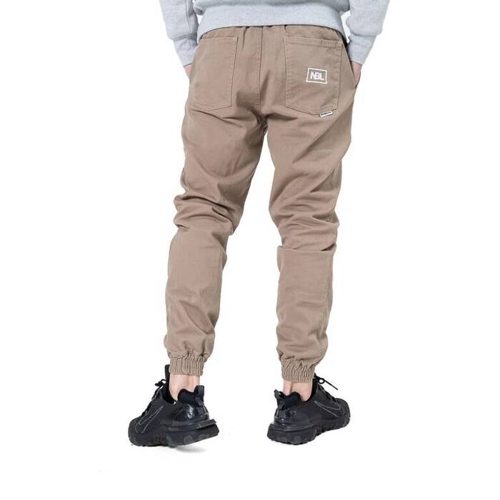 NewBadLine spodnie materiałowe męskie Jogger Icon 24 beige