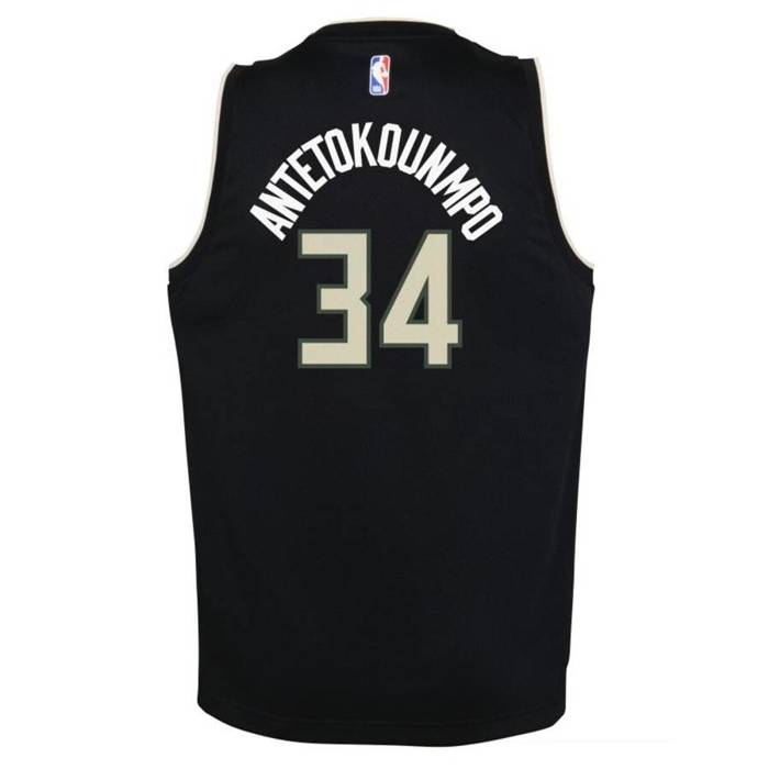 Nike Koszulka koszykarska NBA swingman jersey Statement Edition NBA Milwaukee Bucks Giannis Antetokounmpo black (kolekcja młodzieżowa)