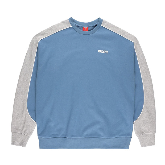 Prosto Klasyk bluza męska Crewneck Fraxle blue-grey