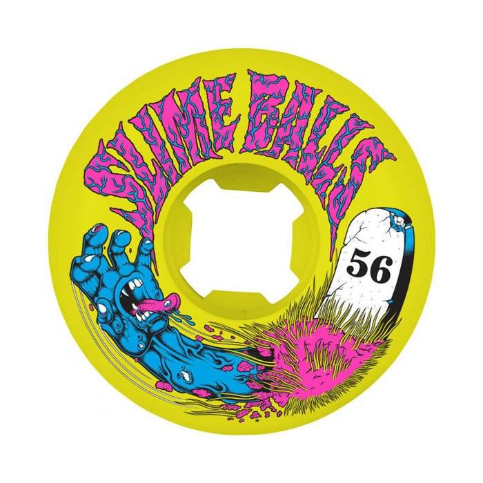 Santa Cruz Skateboards Koła do deskorolki  Slime Balls wheels Grave Hand Speed Balls 99A yellow / pink / blue 4szt. (56mm)