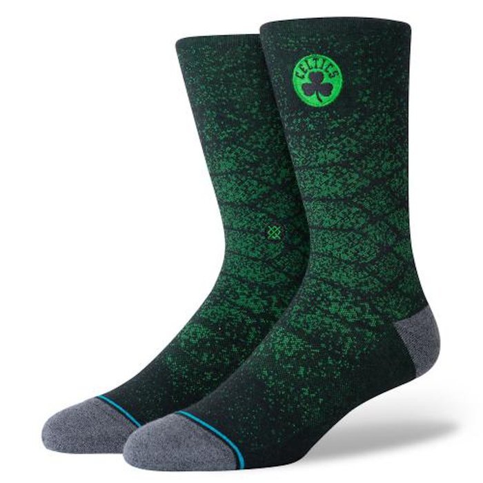 Skarpety koszykarskie Stance socks NBA Snakeskin Boston Celtics green