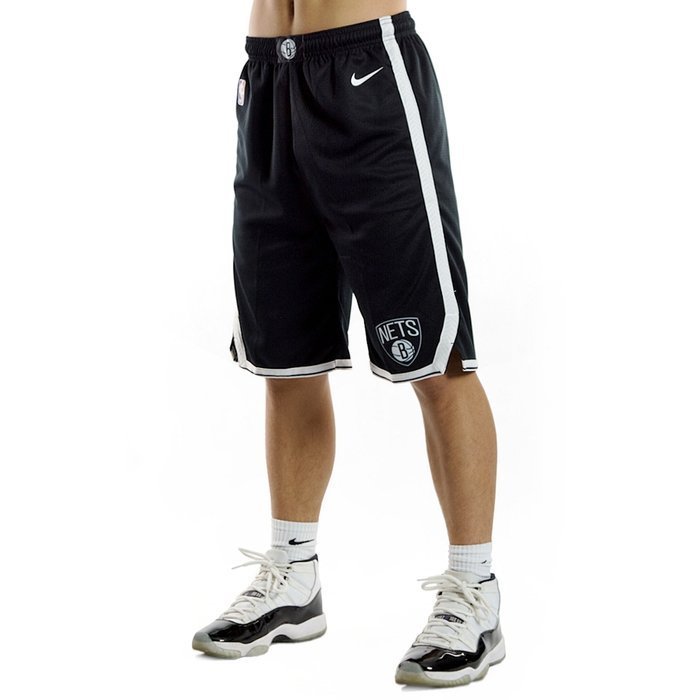 Spodenki koszykarskie NBA Nike shorts Icon Swingman Edition Brooklyn Nets black (kolekcja młodzieżowa)