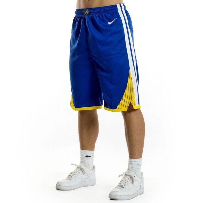 Spodenki koszykarskie NBA Nike shorts Icon Swingman Edition Golden State Warriors blue (kolekcja młodzieżowa)