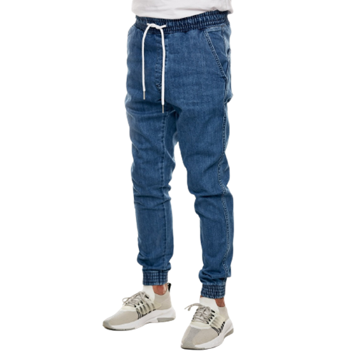 Spodnie męskie BOR jogger Jeans Skin fit FW21 light blue