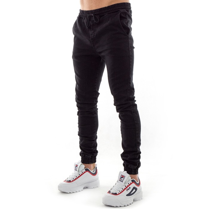 Spodnie męskie Diamante Wear jogger RM Jeans black