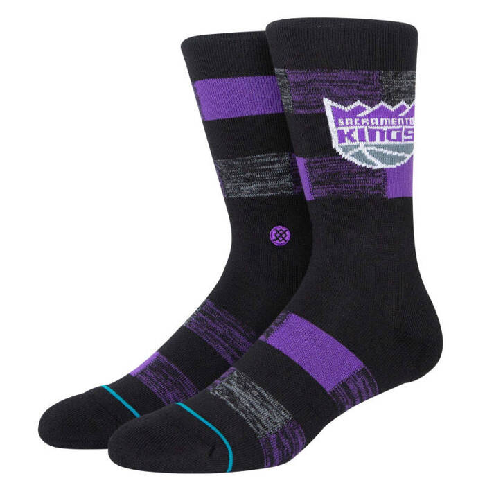 Stance skarpety koszykarskie Cryptic NBA Sacramento Kings black / purple