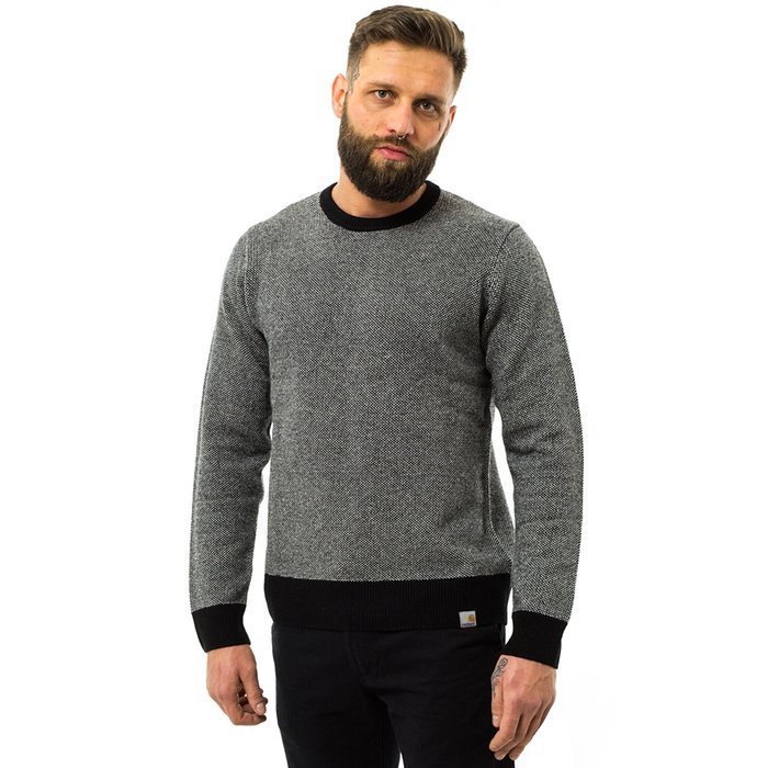 Sweter męski Carhartt WIP Spooner Sweater black / wax