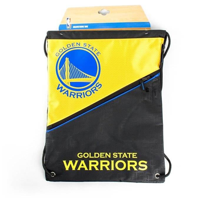 Worek Forever Collectibles gymbag Diagonal Zip Drawstring Golden State Warriors black / yellow