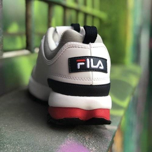 fila disruptor cb low white limelight